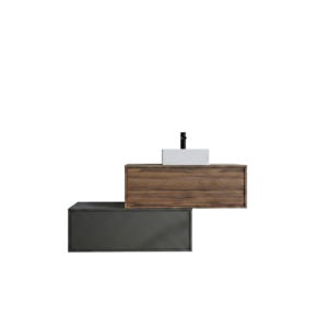 Mid-Century Modern Floating Bathroom Vanity Unit