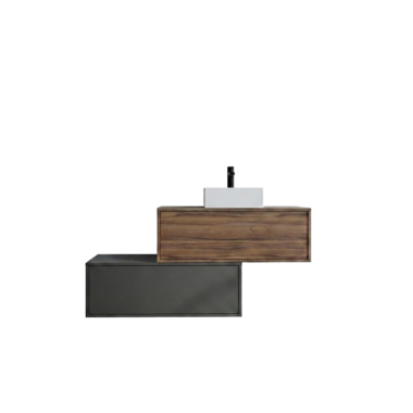 Mid-Century Modern Floating Bathroom Vanity Unit